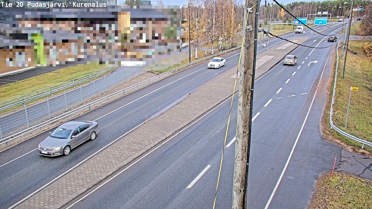 Kelikamerat Kuva Tie 20 Pudasjärvi, Kurenalus, Pudasjärvi, Pohjois-Pohjanmaa