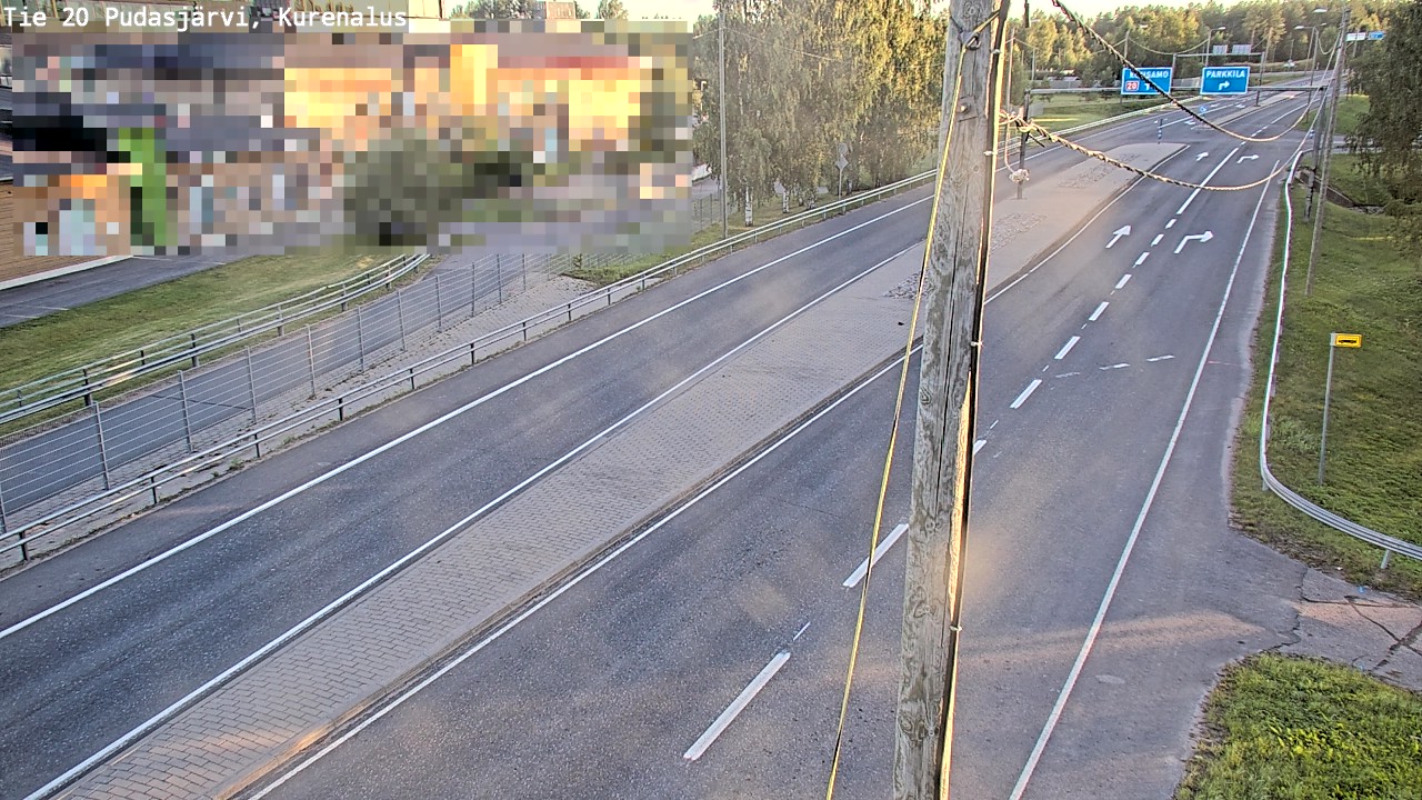 Weather Camera Image Väg 20Pudasjärvi, Kurenalus, Pudasjärvi, Pohjois-Pohjanmaa