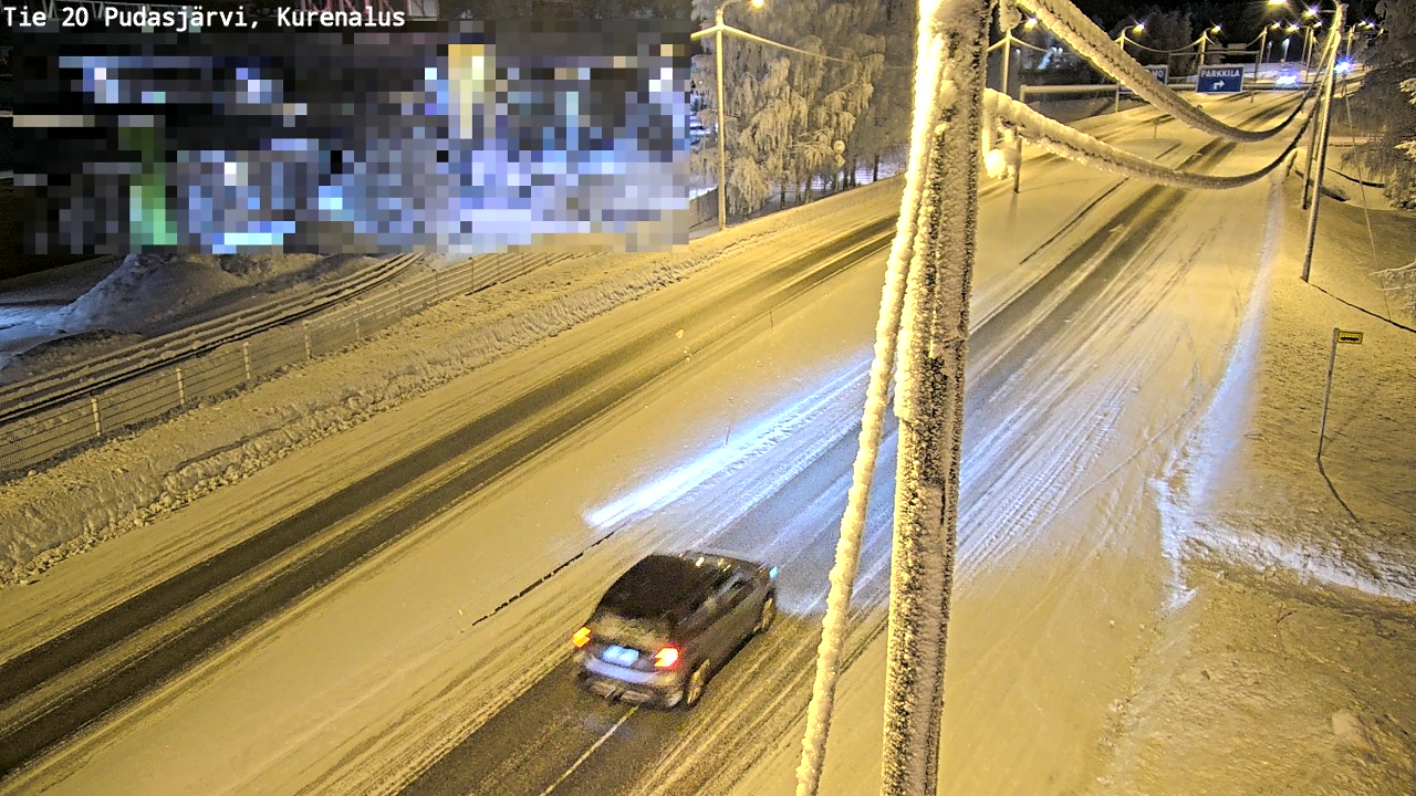 Kelikamerat Kuva Tie 20 Pudasjärvi, Kurenalus, Pudasjärvi, Pohjois-Pohjanmaa