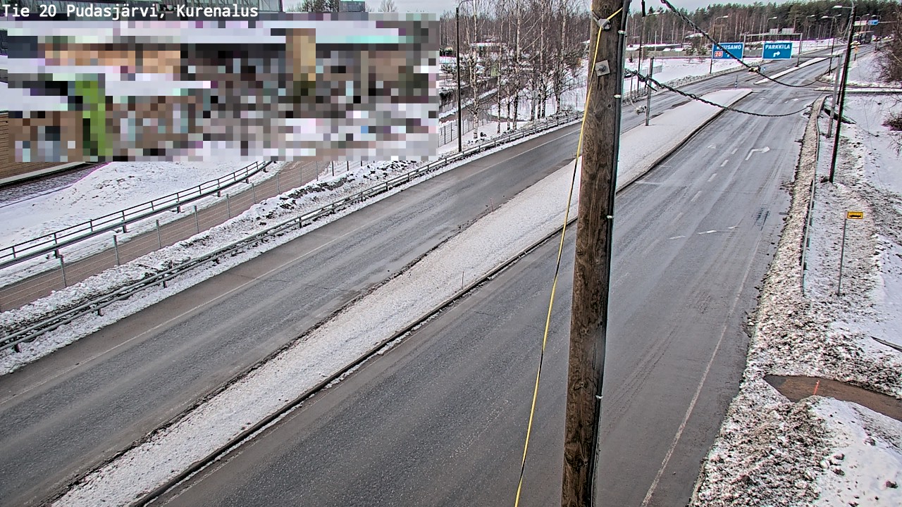 Kelikamerat Kuva Tie 20 Pudasjärvi, Kurenalus, Pudasjärvi, Pohjois-Pohjanmaa