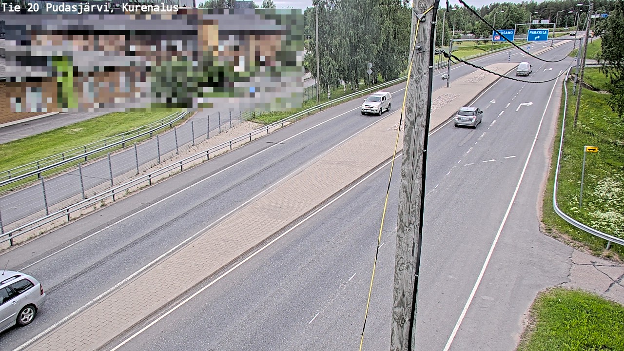 Weather Camera Image Väg 20Pudasjärvi, Kurenalus, Pudasjärvi, Pohjois-Pohjanmaa