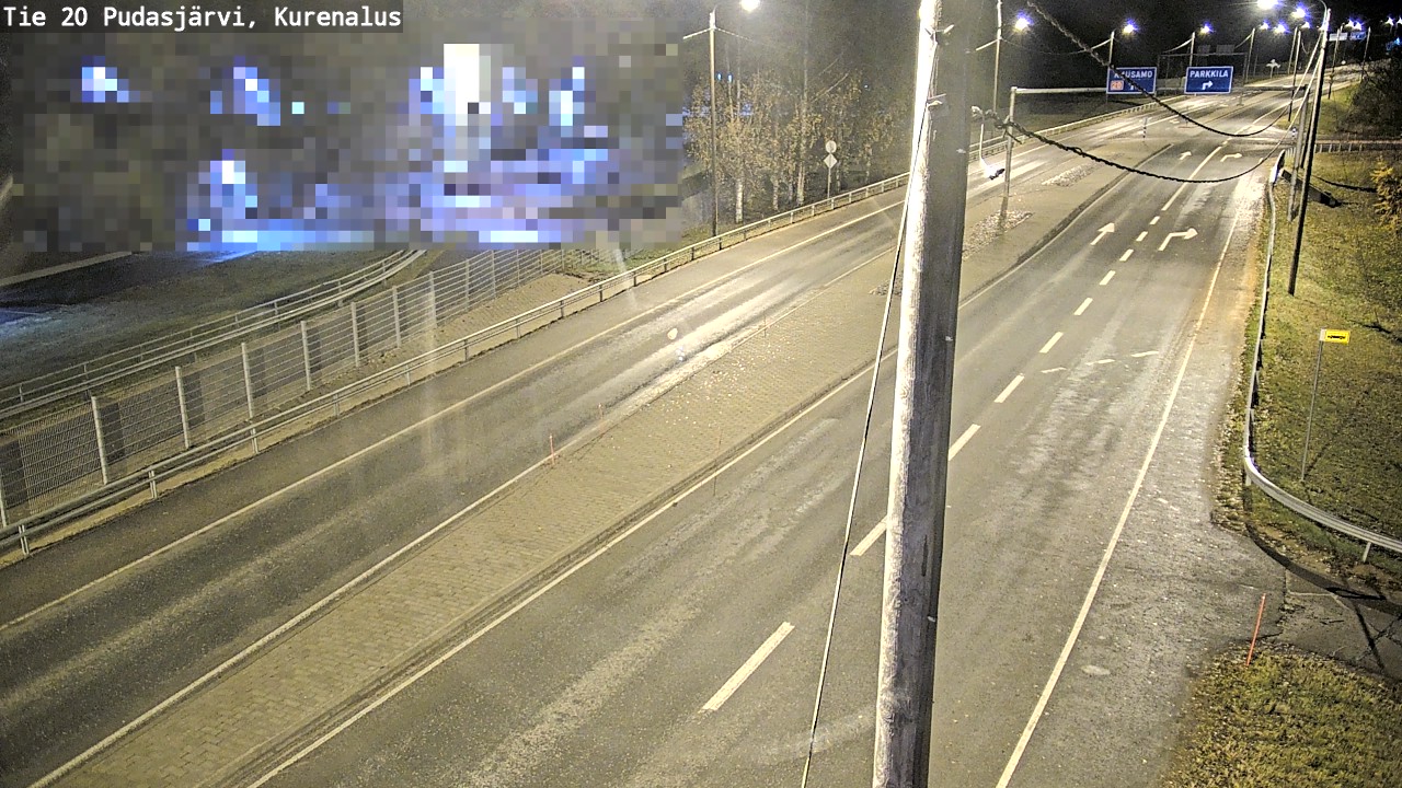 Weather Camera Image Väg 20Pudasjärvi, Kurenalus, Pudasjärvi, Pohjois-Pohjanmaa