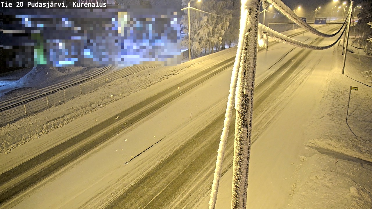 Kelikamerat Kuva Tie 20 Pudasjärvi, Kurenalus, Pudasjärvi, Pohjois-Pohjanmaa