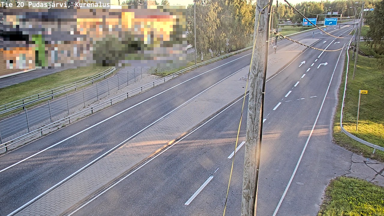 Weather Camera Image Väg 20Pudasjärvi, Kurenalus, Pudasjärvi, Pohjois-Pohjanmaa