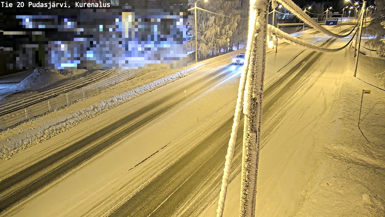 Kelikamerat Kuva Tie 20 Pudasjärvi, Kurenalus, Pudasjärvi, Pohjois-Pohjanmaa