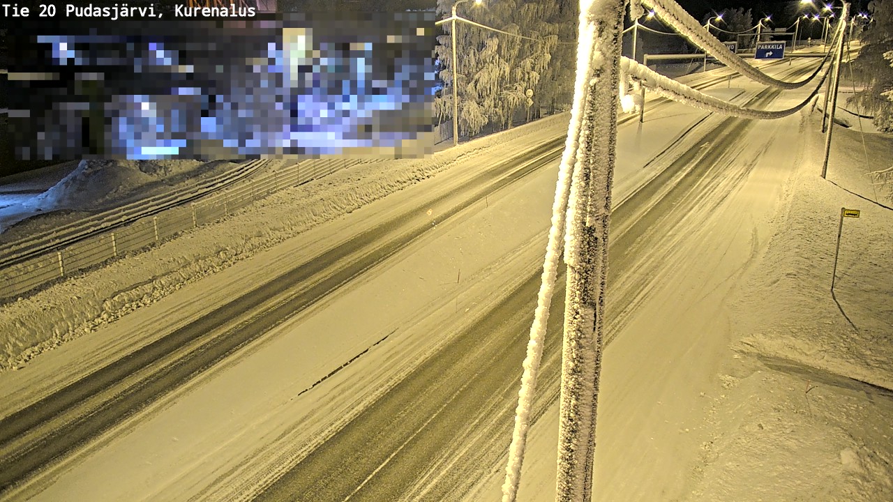 Kelikamerat Kuva Tie 20 Pudasjärvi, Kurenalus, Pudasjärvi, Pohjois-Pohjanmaa