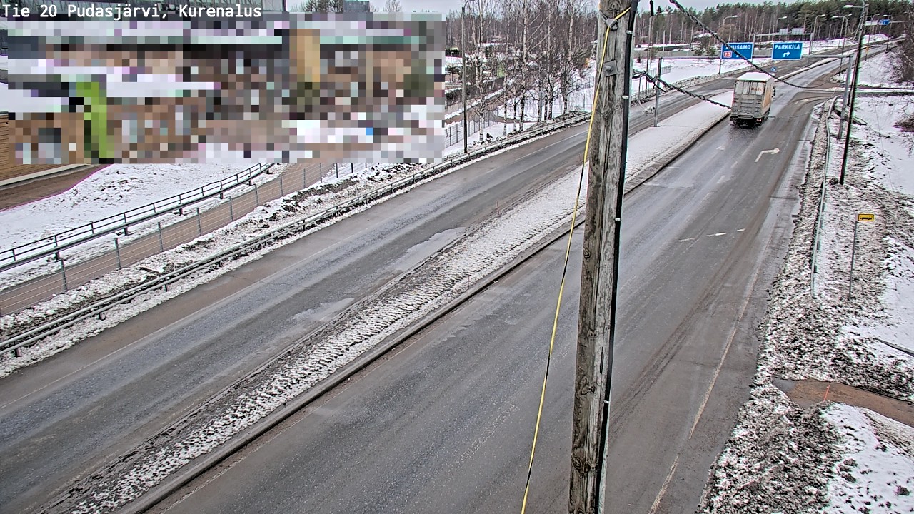 Weather Camera Image Road 20 Pudasjärvi, Kurenalus, Pudasjärvi, Pohjois-Pohjanmaa