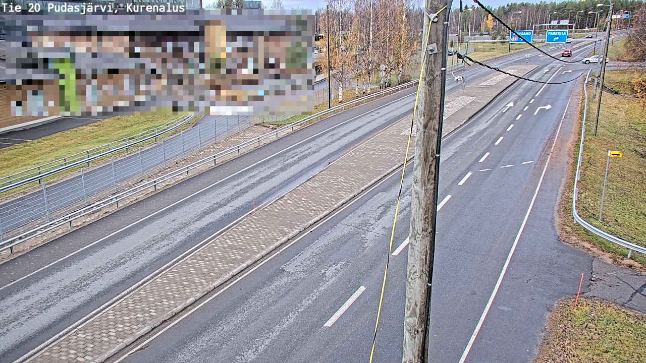 Kelikamerat Kuva Tie 20 Pudasjärvi, Kurenalus, Pudasjärvi, Pohjois-Pohjanmaa