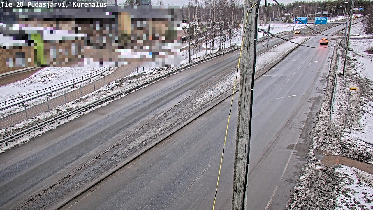 Weather Camera Image Väg 20Pudasjärvi, Kurenalus, Pudasjärvi, Pohjois-Pohjanmaa