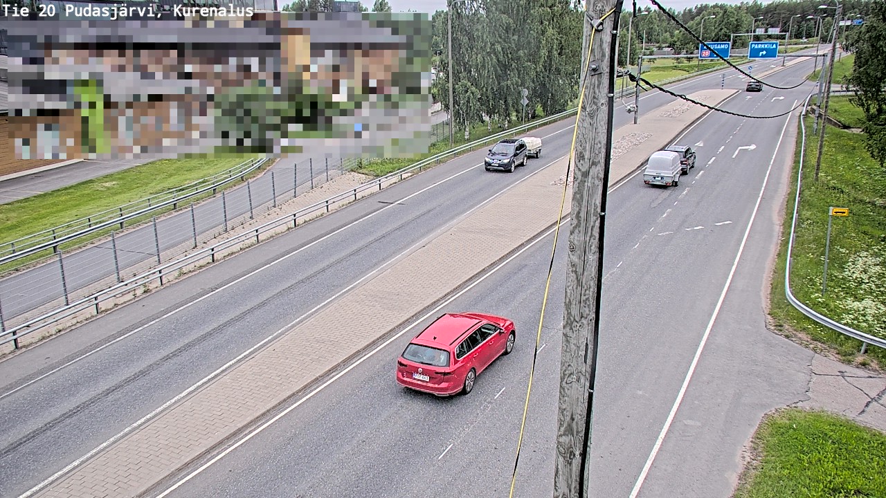 Weather Camera Image Väg 20Pudasjärvi, Kurenalus, Pudasjärvi, Pohjois-Pohjanmaa