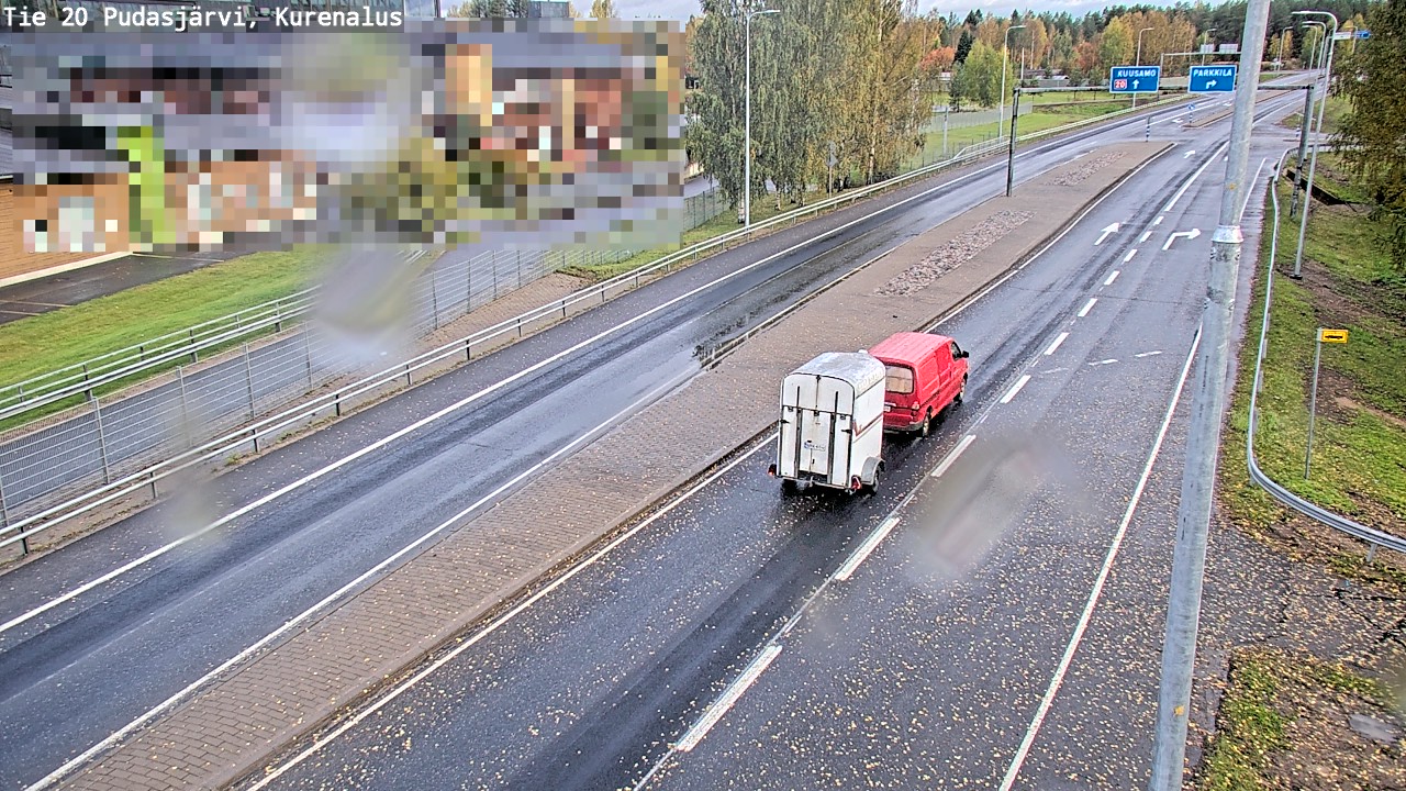 Weather Camera Image Väg 20Pudasjärvi, Kurenalus, Pudasjärvi, Pohjois-Pohjanmaa
