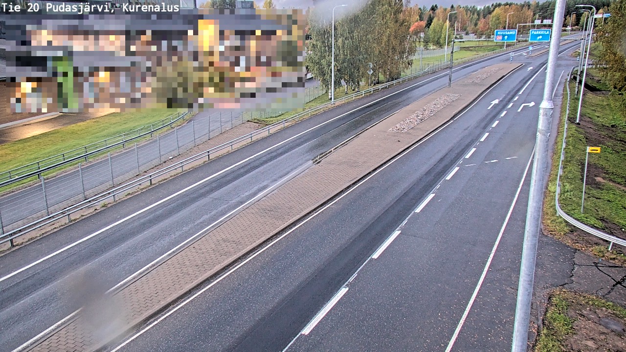 Weather Camera Image Väg 20Pudasjärvi, Kurenalus, Pudasjärvi, Pohjois-Pohjanmaa