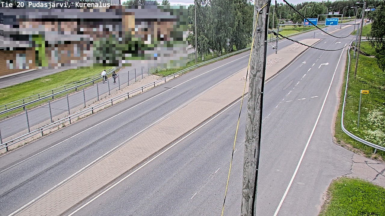 Weather Camera Image Road 20 Pudasjärvi, Kurenalus, Pudasjärvi, Pohjois-Pohjanmaa