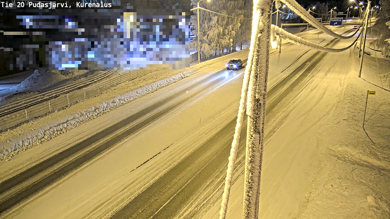 Kelikamerat Kuva Tie 20 Pudasjärvi, Kurenalus, Pudasjärvi, Pohjois-Pohjanmaa