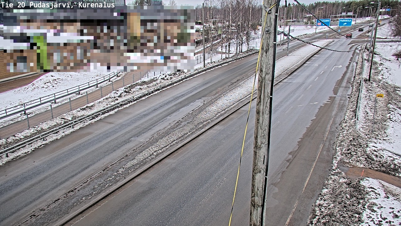 Weather Camera Image Road 20 Pudasjärvi, Kurenalus, Pudasjärvi, Pohjois-Pohjanmaa