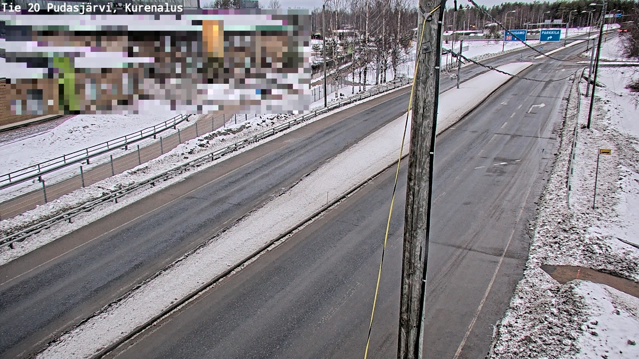 Kelikamerat Kuva Tie 20 Pudasjärvi, Kurenalus, Pudasjärvi, Pohjois-Pohjanmaa
