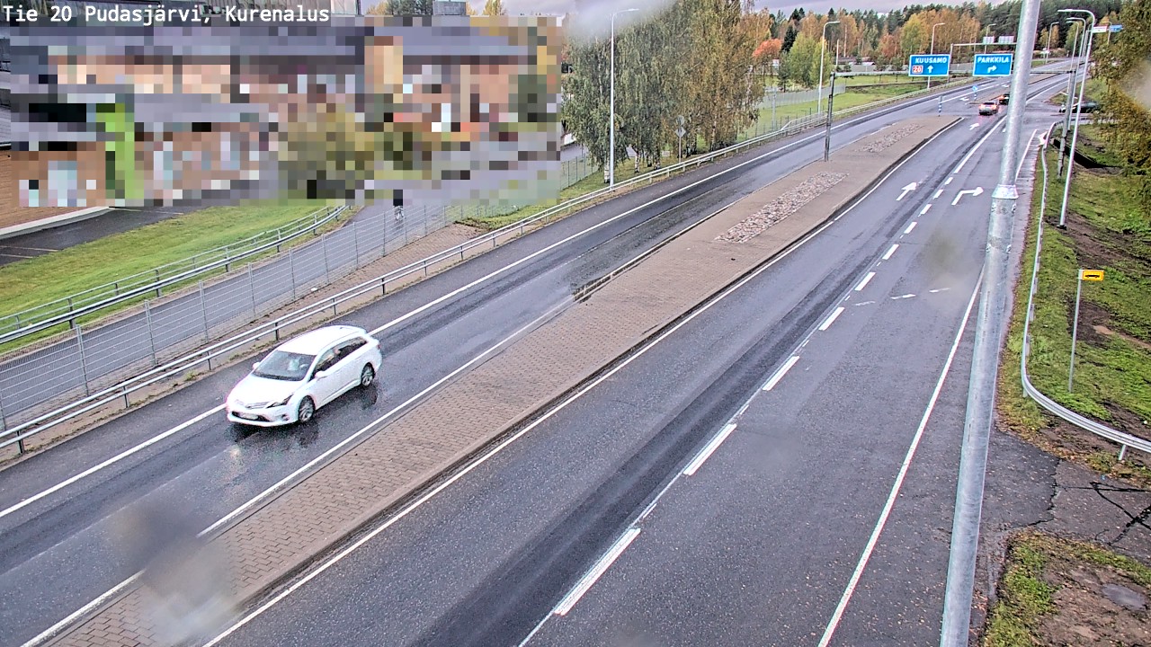 Weather Camera Image Väg 20Pudasjärvi, Kurenalus, Pudasjärvi, Pohjois-Pohjanmaa