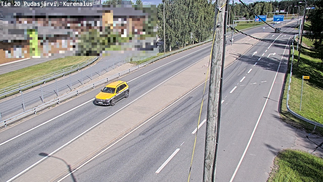 Weather Camera Image Väg 20Pudasjärvi, Kurenalus, Pudasjärvi, Pohjois-Pohjanmaa