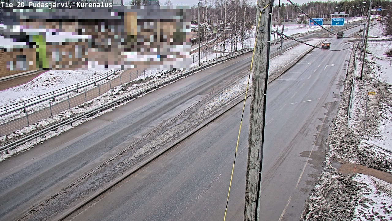 Weather Camera Image Väg 20Pudasjärvi, Kurenalus, Pudasjärvi, Pohjois-Pohjanmaa