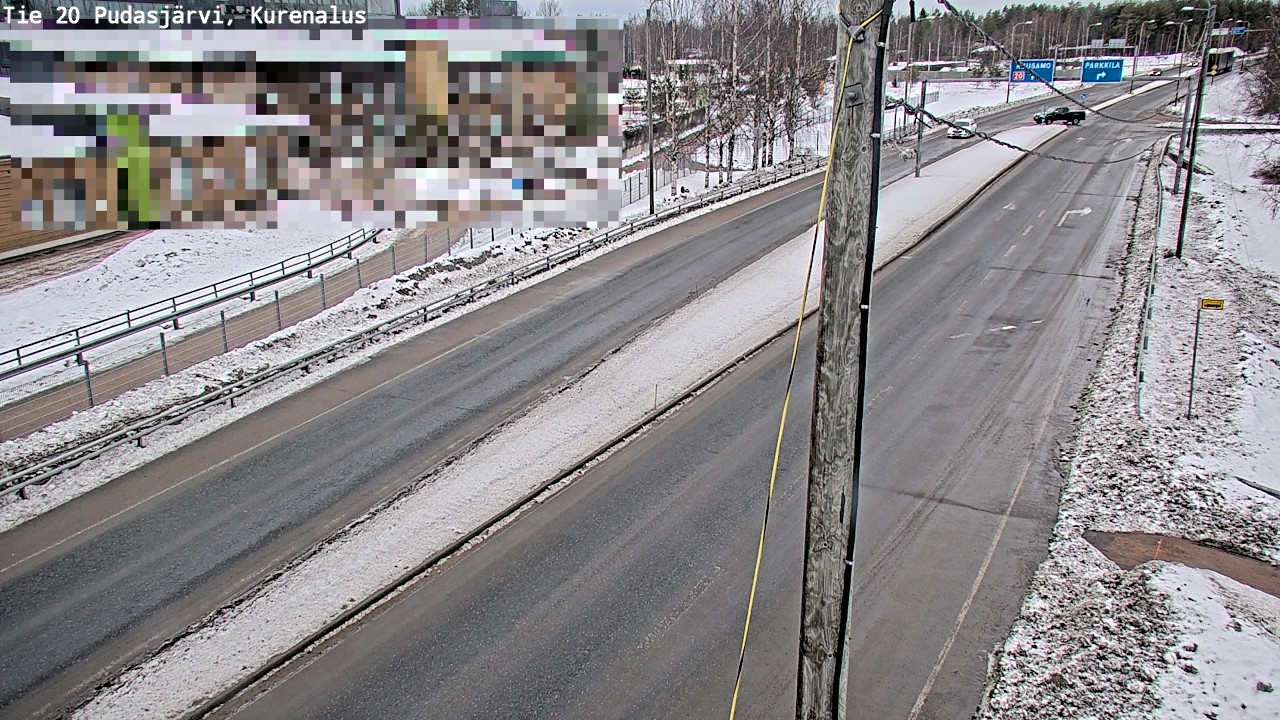 Kelikamerat Kuva Tie 20 Pudasjärvi, Kurenalus, Pudasjärvi, Pohjois-Pohjanmaa