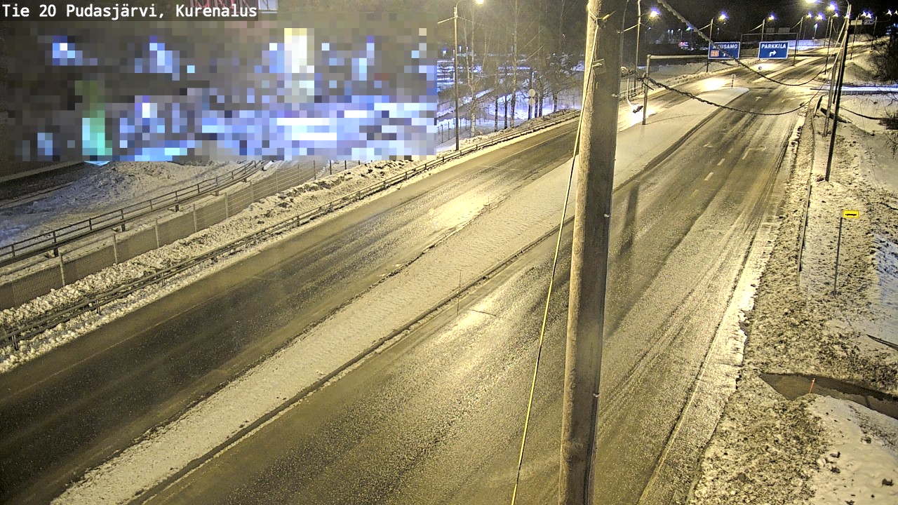 Kelikamerat Kuva Tie 20 Pudasjärvi, Kurenalus, Pudasjärvi, Pohjois-Pohjanmaa