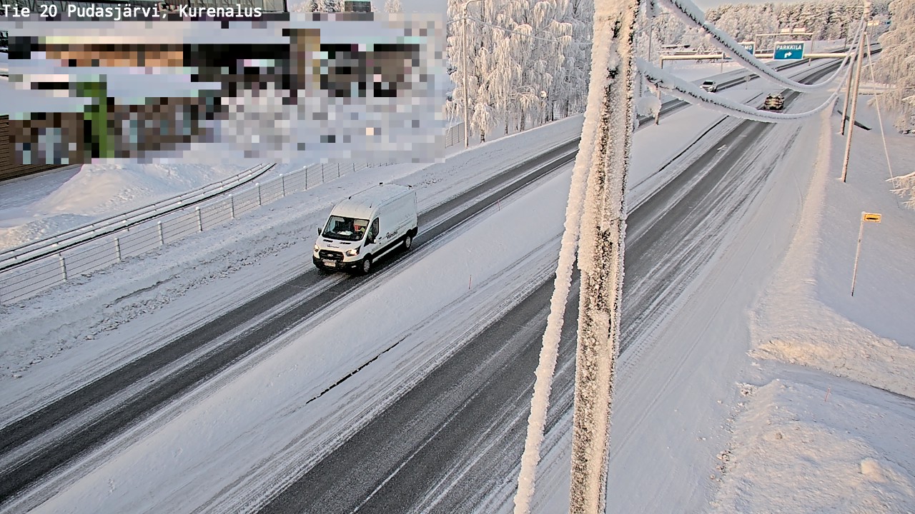 Kelikamerat Kuva Tie 20 Pudasjärvi, Kurenalus, Pudasjärvi, Pohjois-Pohjanmaa