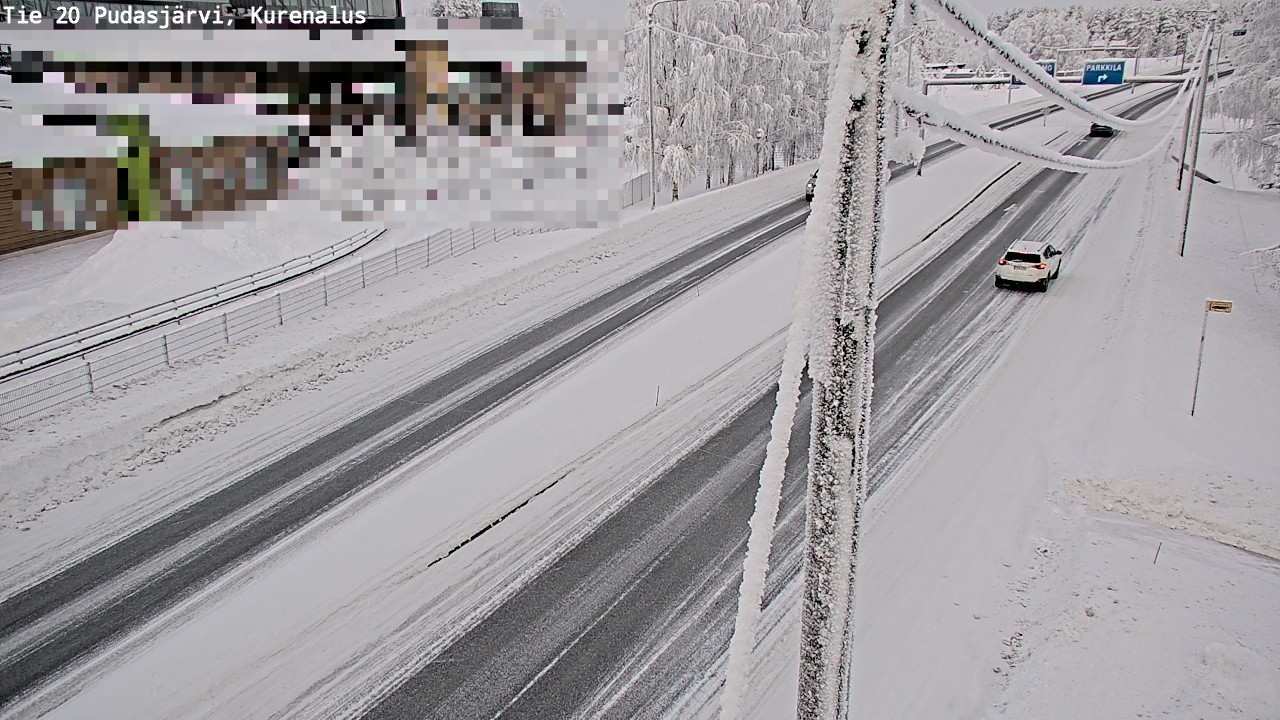 Kelikamerat Kuva Tie 20 Pudasjärvi, Kurenalus, Pudasjärvi, Pohjois-Pohjanmaa