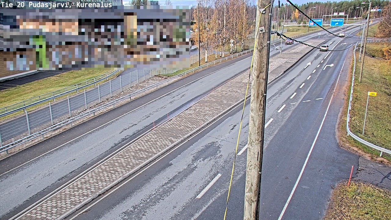 Kelikamerat Kuva Tie 20 Pudasjärvi, Kurenalus, Pudasjärvi, Pohjois-Pohjanmaa