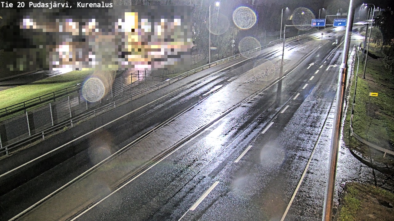 Weather Camera Image Väg 20Pudasjärvi, Kurenalus, Pudasjärvi, Pohjois-Pohjanmaa