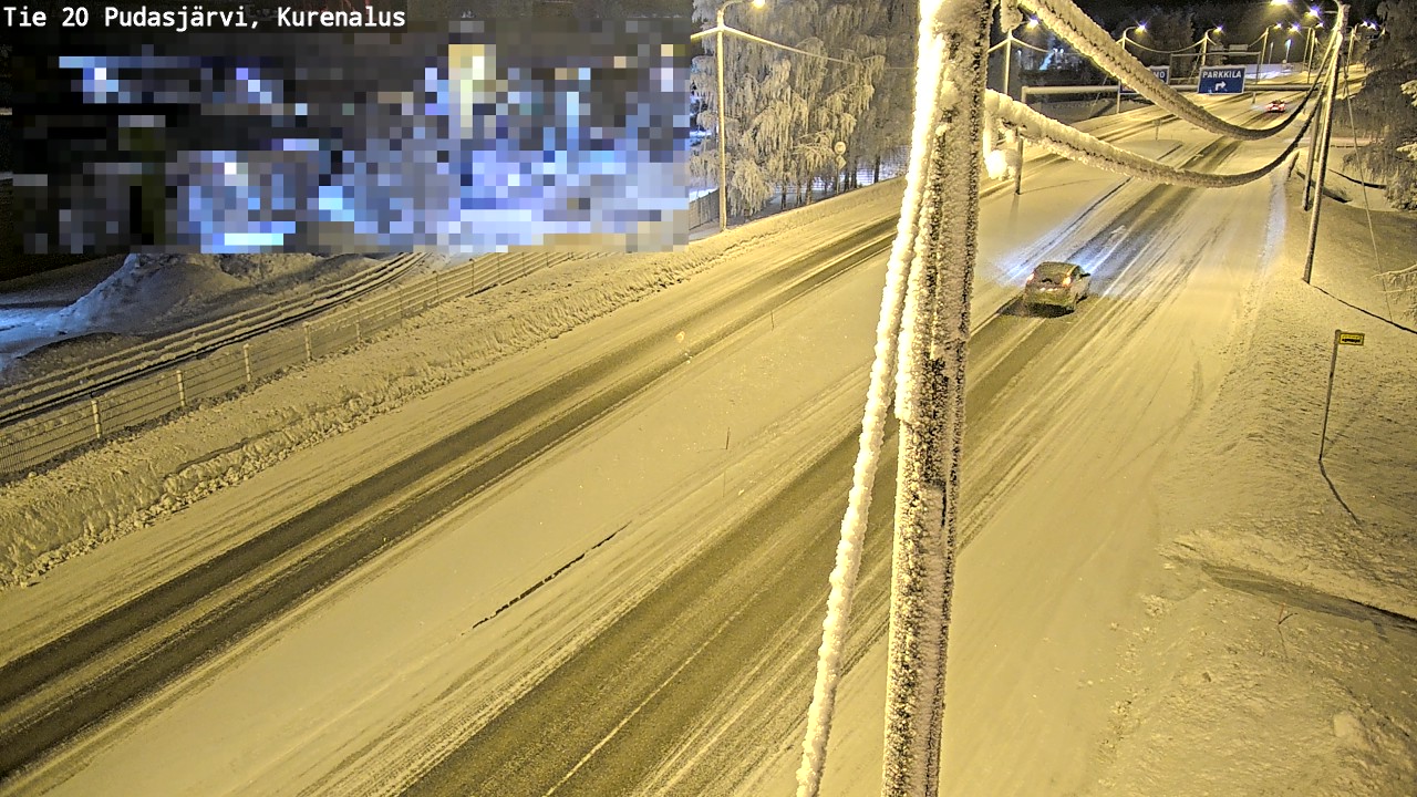 Kelikamerat Kuva Tie 20 Pudasjärvi, Kurenalus, Pudasjärvi, Pohjois-Pohjanmaa