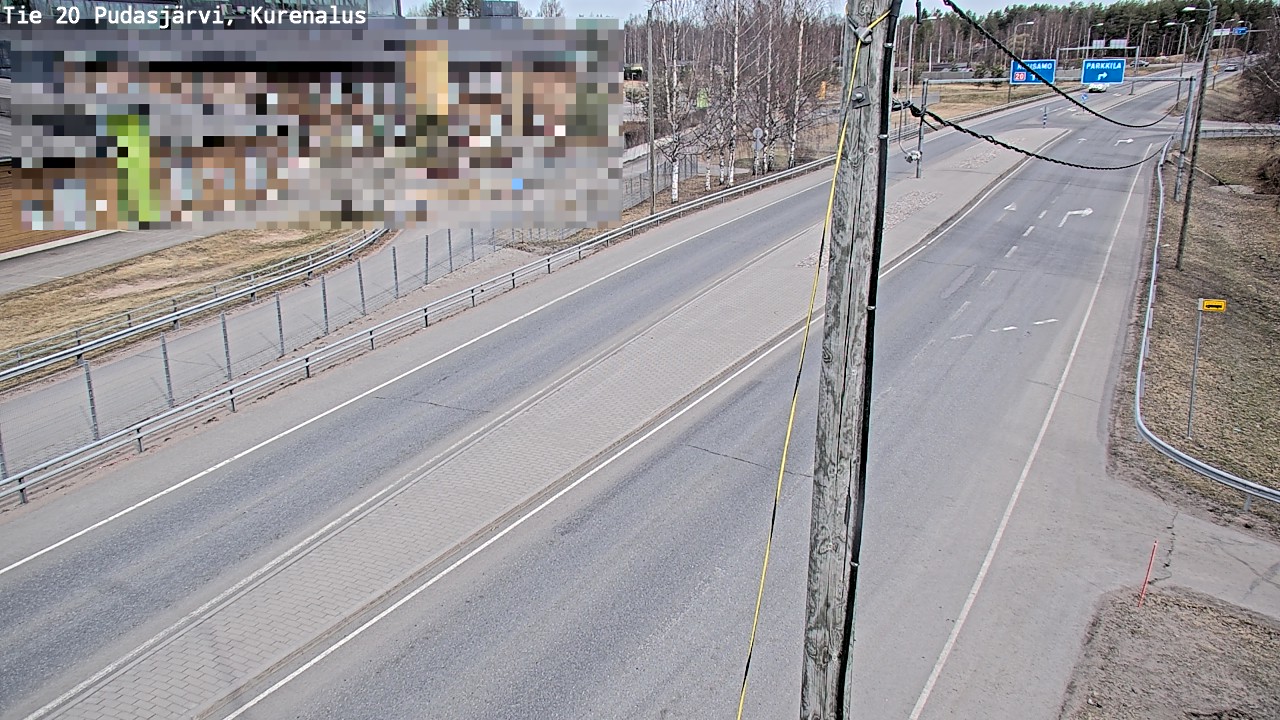 Kelikamerat Kuva Tie 20 Pudasjärvi, Kurenalus, Pudasjärvi, Pohjois-Pohjanmaa