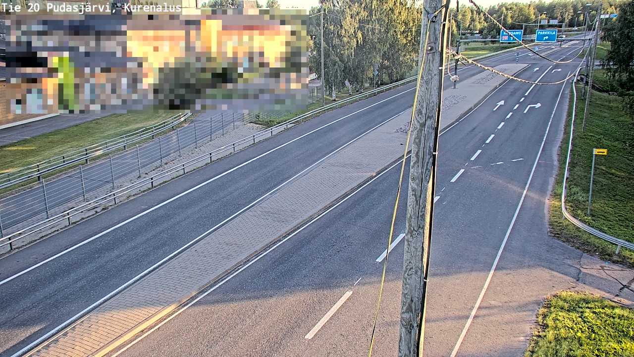 Weather Camera Image Väg 20Pudasjärvi, Kurenalus, Pudasjärvi, Pohjois-Pohjanmaa