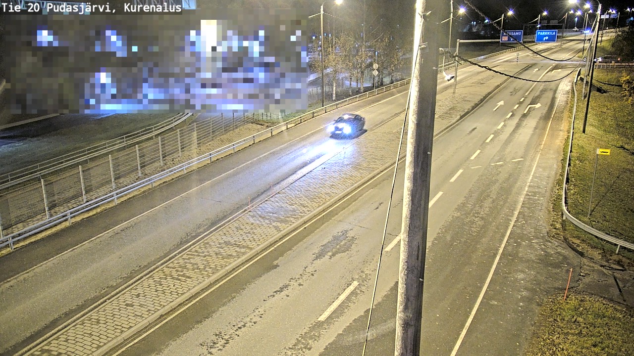 Kelikamerat Kuva Tie 20 Pudasjärvi, Kurenalus, Pudasjärvi, Pohjois-Pohjanmaa