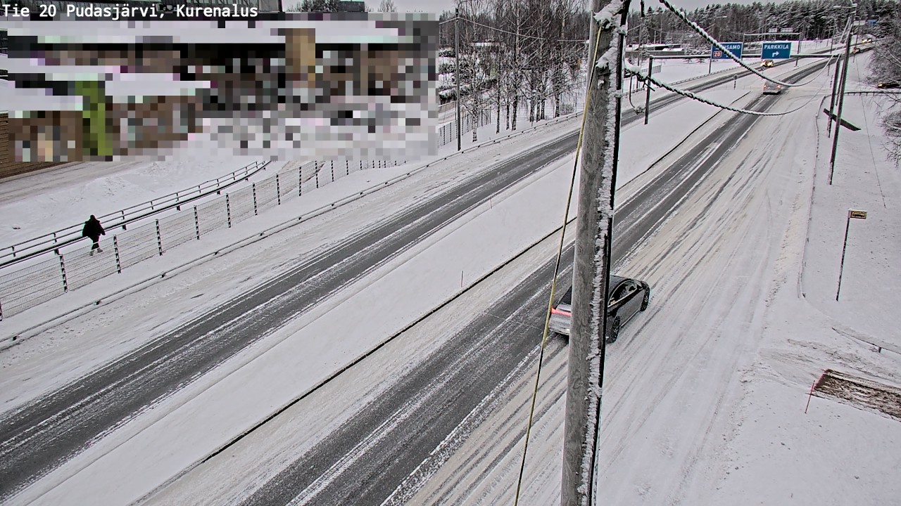 Weather Camera Image Road 20 Pudasjärvi, Kurenalus, Pudasjärvi, Pohjois-Pohjanmaa