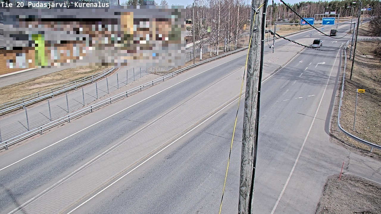 Kelikamerat Kuva Tie 20 Pudasjärvi, Kurenalus, Pudasjärvi, Pohjois-Pohjanmaa