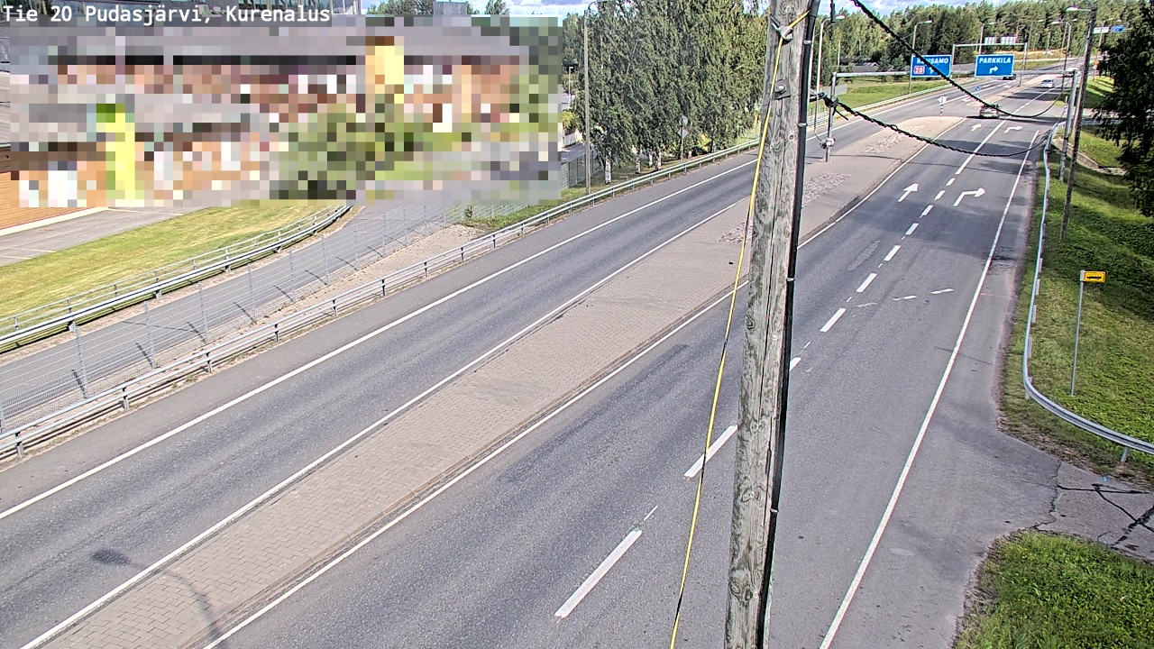 Kelikamerat Kuva Tie 20 Pudasjärvi, Kurenalus, Pudasjärvi, Pohjois-Pohjanmaa