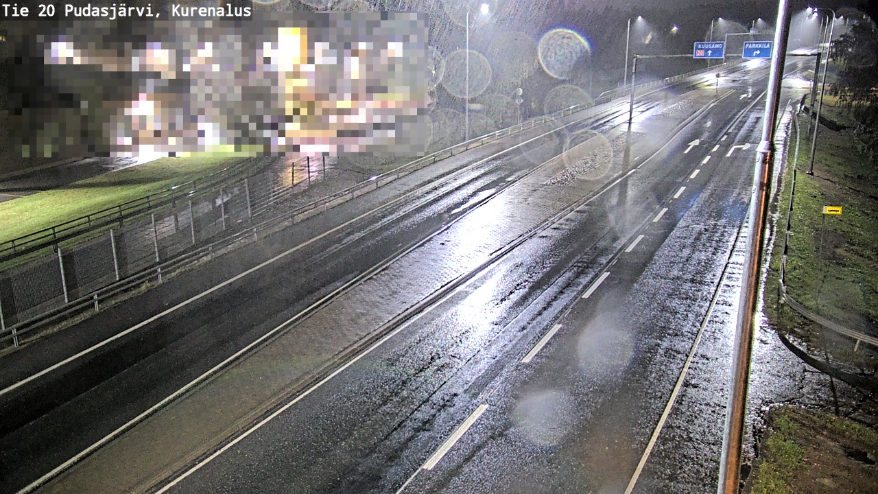 Weather Camera Image Väg 20Pudasjärvi, Kurenalus, Pudasjärvi, Pohjois-Pohjanmaa
