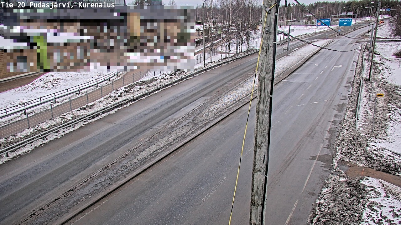 Weather Camera Image Väg 20Pudasjärvi, Kurenalus, Pudasjärvi, Pohjois-Pohjanmaa