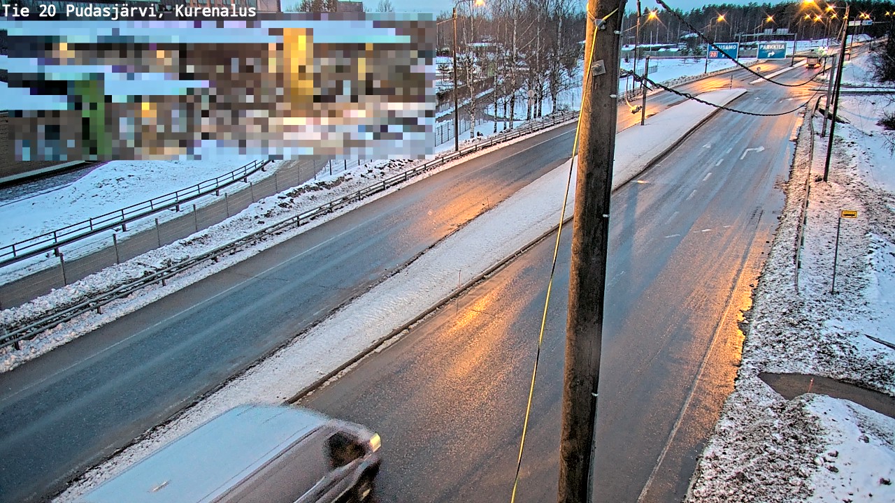 Kelikamerat Kuva Tie 20 Pudasjärvi, Kurenalus, Pudasjärvi, Pohjois-Pohjanmaa