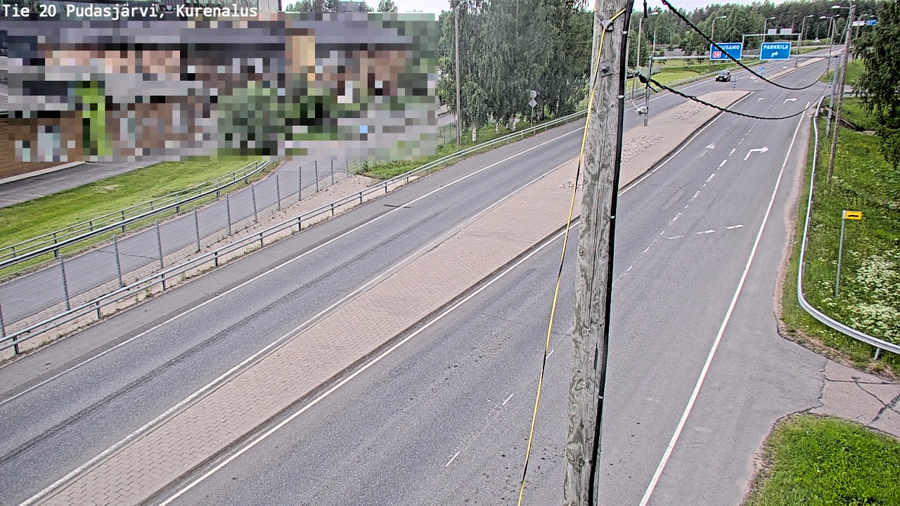 Kelikamerat Kuva Tie 20 Pudasjärvi, Kurenalus, Pudasjärvi, Pohjois-Pohjanmaa