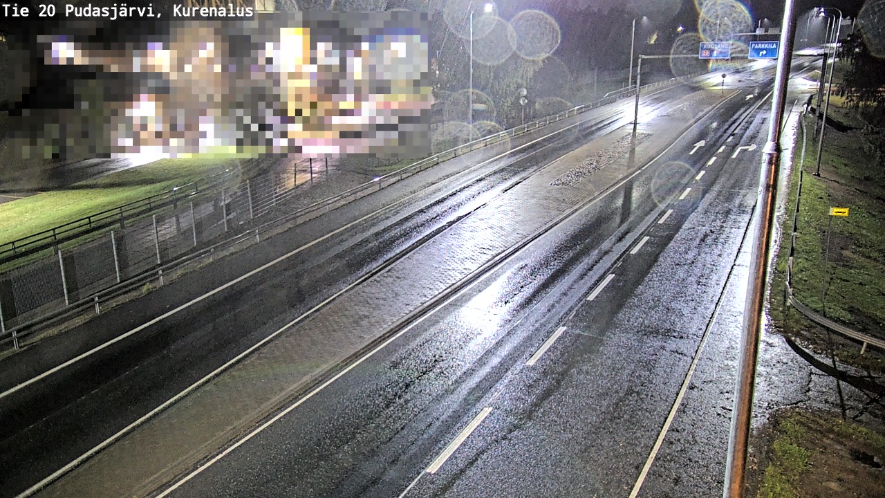 Weather Camera Image Väg 20Pudasjärvi, Kurenalus, Pudasjärvi, Pohjois-Pohjanmaa