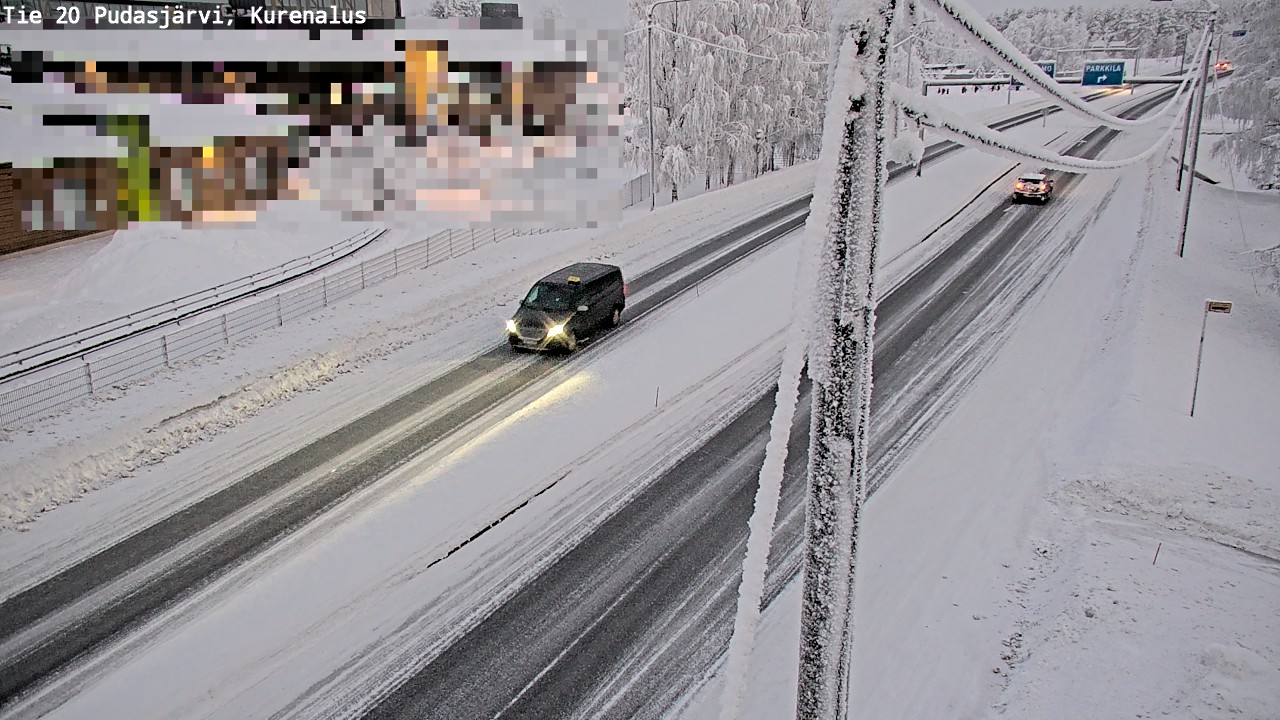Kelikamerat Kuva Tie 20 Pudasjärvi, Kurenalus, Pudasjärvi, Pohjois-Pohjanmaa