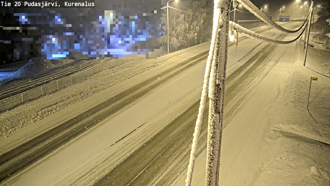 Kelikamerat Kuva Tie 20 Pudasjärvi, Kurenalus, Pudasjärvi, Pohjois-Pohjanmaa