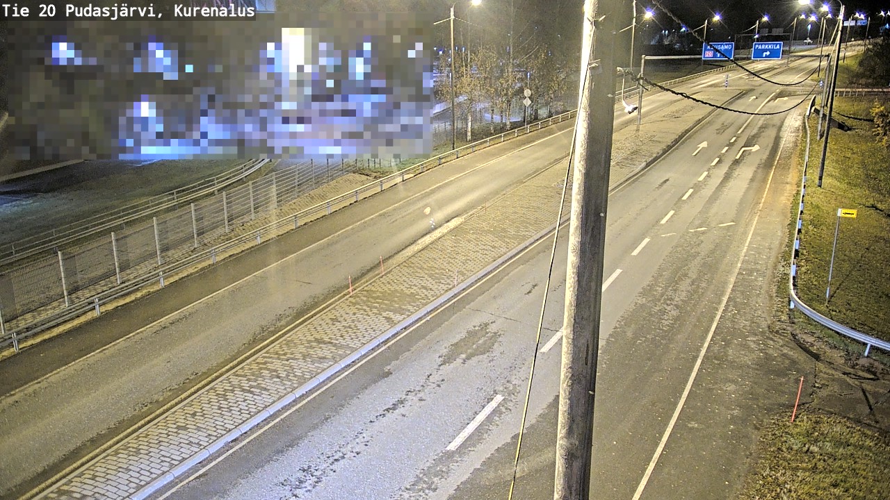 Kelikamerat Kuva Tie 20 Pudasjärvi, Kurenalus, Pudasjärvi, Pohjois-Pohjanmaa