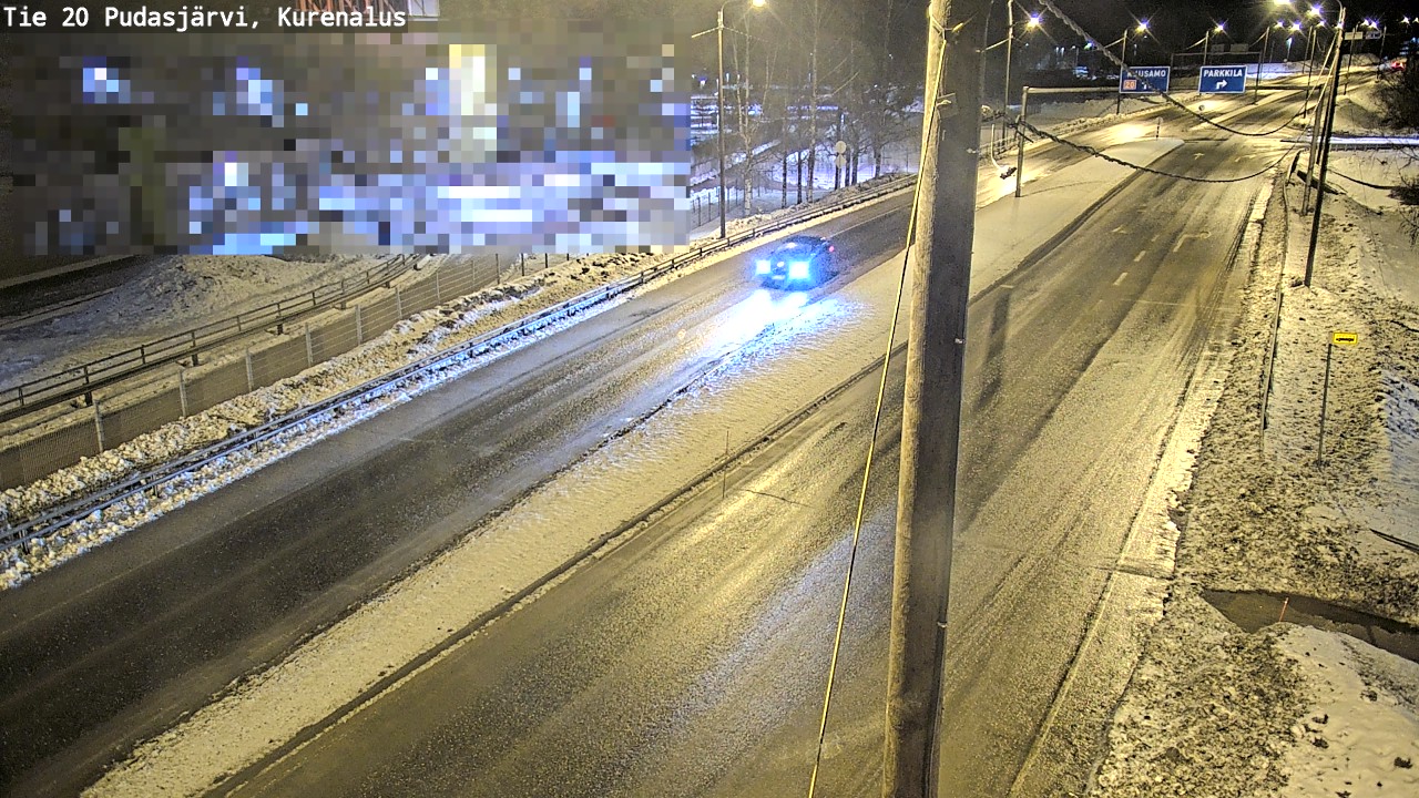 Kelikamerat Kuva Tie 20 Pudasjärvi, Kurenalus, Pudasjärvi, Pohjois-Pohjanmaa