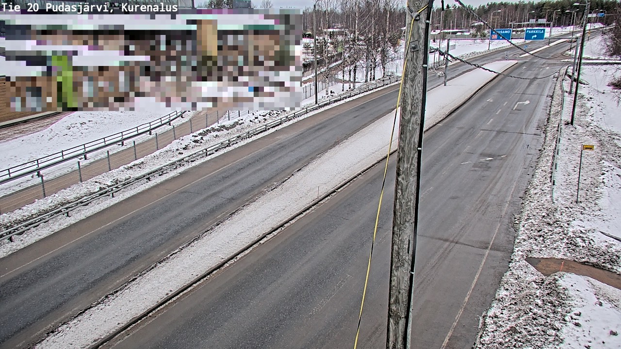 Kelikamerat Kuva Tie 20 Pudasjärvi, Kurenalus, Pudasjärvi, Pohjois-Pohjanmaa