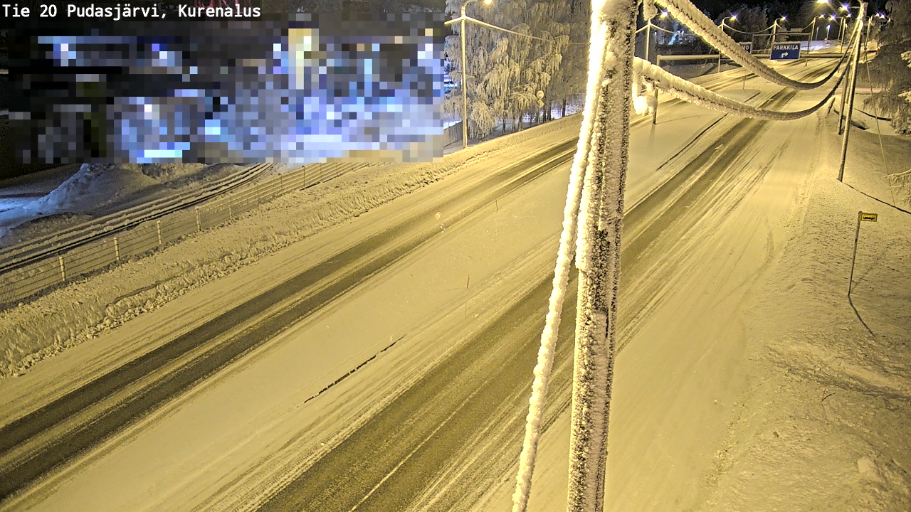 Kelikamerat Kuva Tie 20 Pudasjärvi, Kurenalus, Pudasjärvi, Pohjois-Pohjanmaa