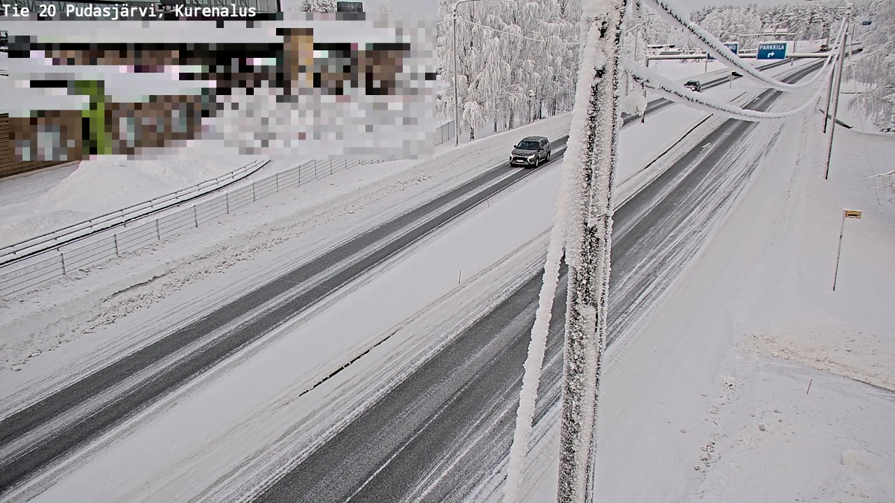 Kelikamerat Kuva Tie 20 Pudasjärvi, Kurenalus, Pudasjärvi, Pohjois-Pohjanmaa