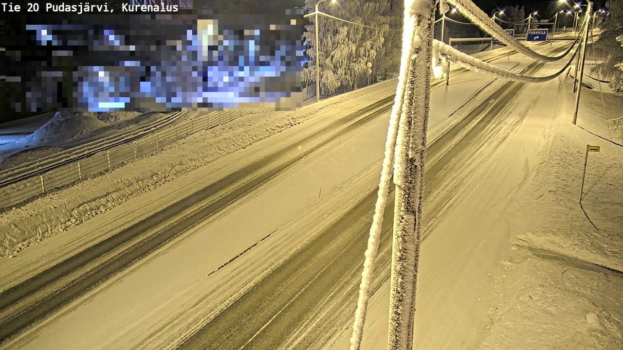 Kelikamerat Kuva Tie 20 Pudasjärvi, Kurenalus, Pudasjärvi, Pohjois-Pohjanmaa