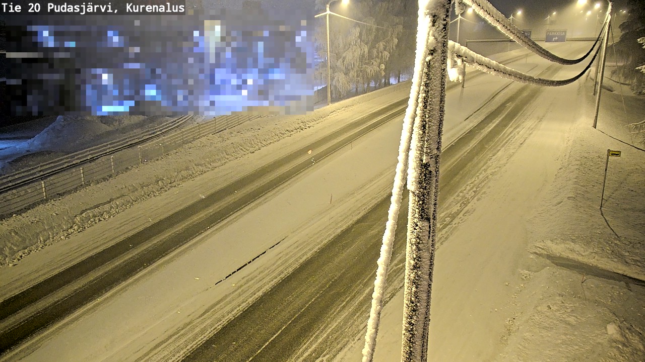 Kelikamerat Kuva Tie 20 Pudasjärvi, Kurenalus, Pudasjärvi, Pohjois-Pohjanmaa